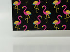 PatternPly® Full Coverage Neon Flamingos LARGE sheet showing the pattern