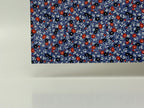 PatternPly® Full Coverage Patriotic Poppies on Denim sheet showing the pattern