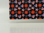 PatternPly® Full Coverage Patriotic Hearts and Stars LARGE sheet showing the pattern