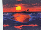 PatternPly® Full Coverage Tropical Sunset LARGE sheet showing the pattern