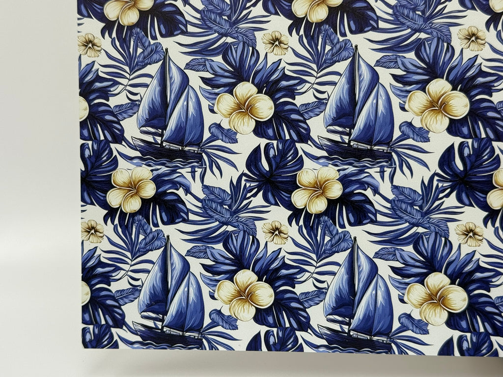 PatternPly® Full Coverage Tropical Sailing sheet showing the pattern