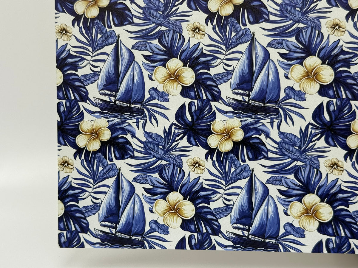 PatternPly® Full Coverage Tropical Sailing sheet showing the pattern
