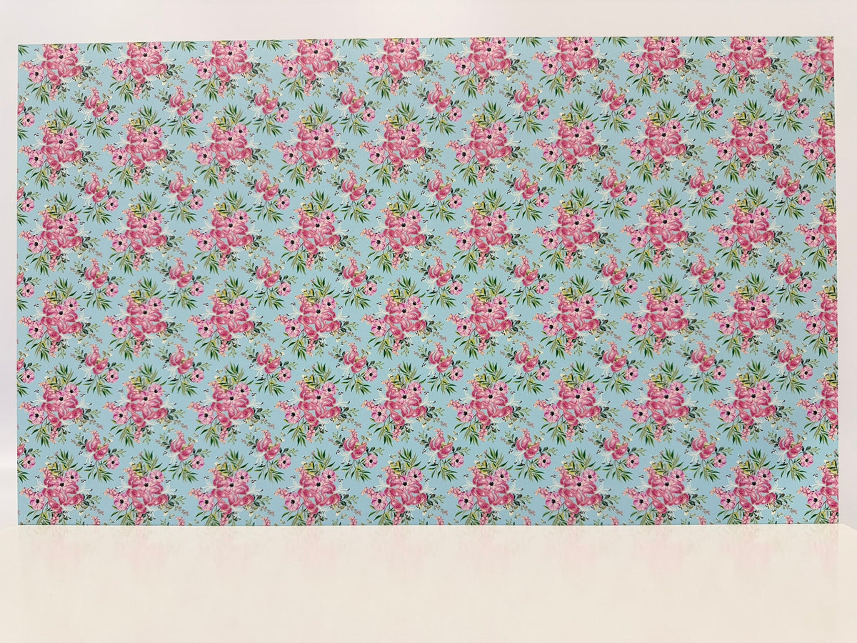 PatternPly® Full Coverage Pink and Aqua Florals LARGE product photo 2