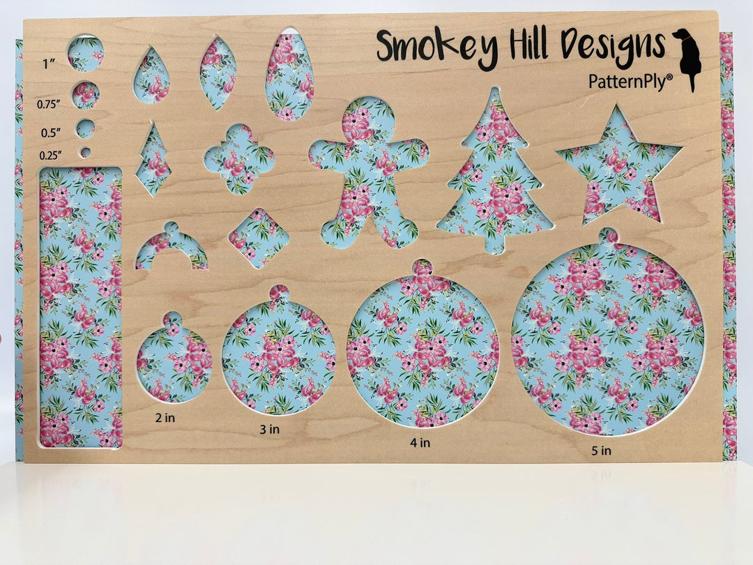 PatternPly® Full Coverage Pink and Aqua Florals LARGE
