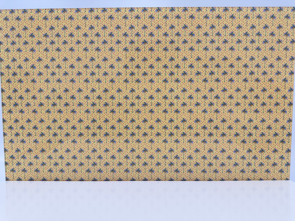 PatternPly® Full Coverage Brushstroke Palm Trees on Yellow product photo 2
