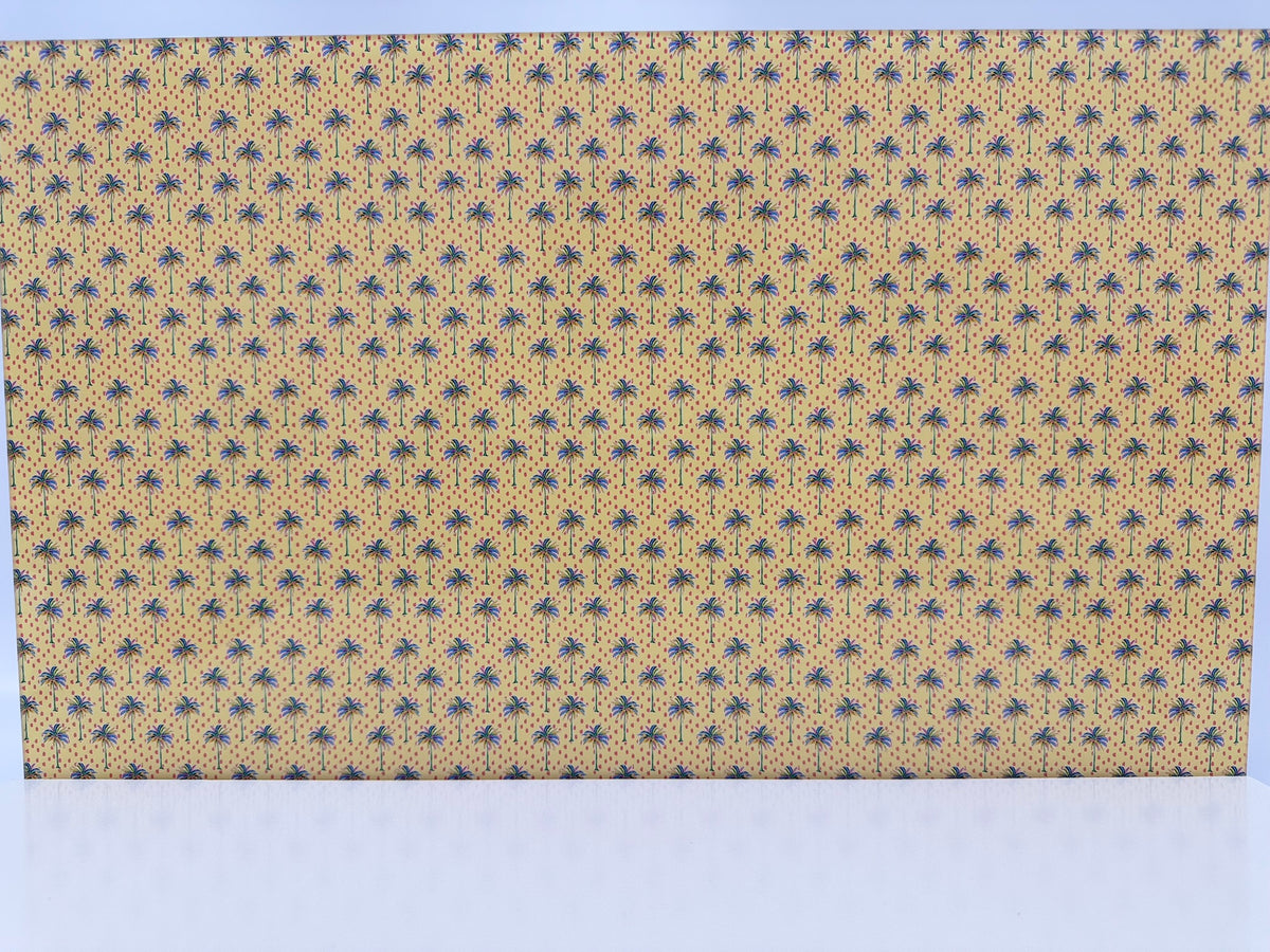 PatternPly® Full Coverage Brushstroke Palm Trees on Yellow product photo 2