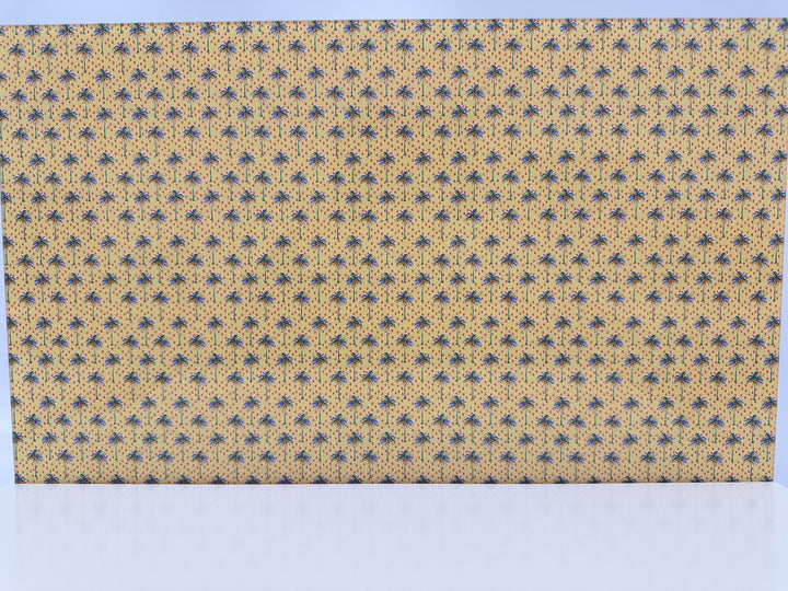 PatternPly® Full Coverage Brushstroke Palm Trees on Yellow