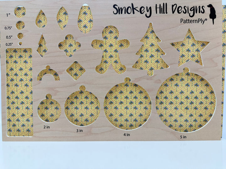 PatternPly® Full Coverage Brushstroke Palm Trees on Yellow