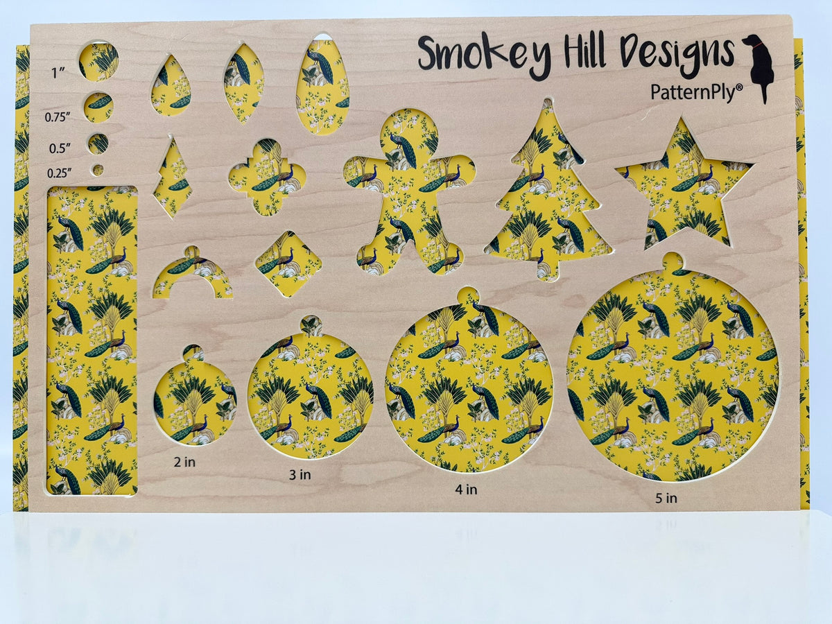 PatternPly® Full Coverage Chinoiserie Peacocks on Yellow product photo 3