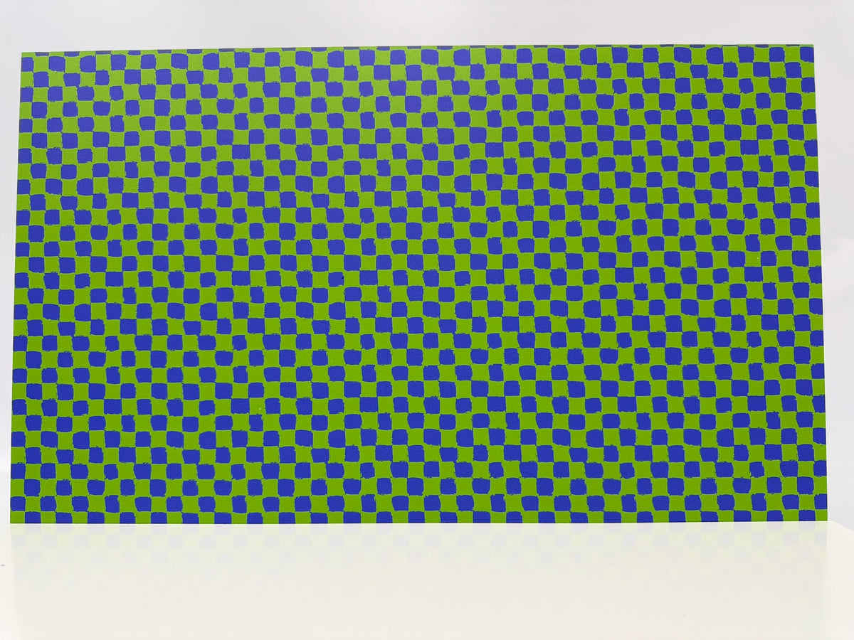 PatternPly® Full Coverage Lavender and Green Neon Checkered product photo 2