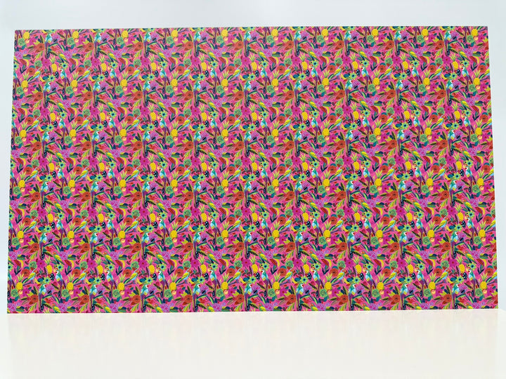PatternPly® Full Coverage Birds in Paradise on Pink MICRO