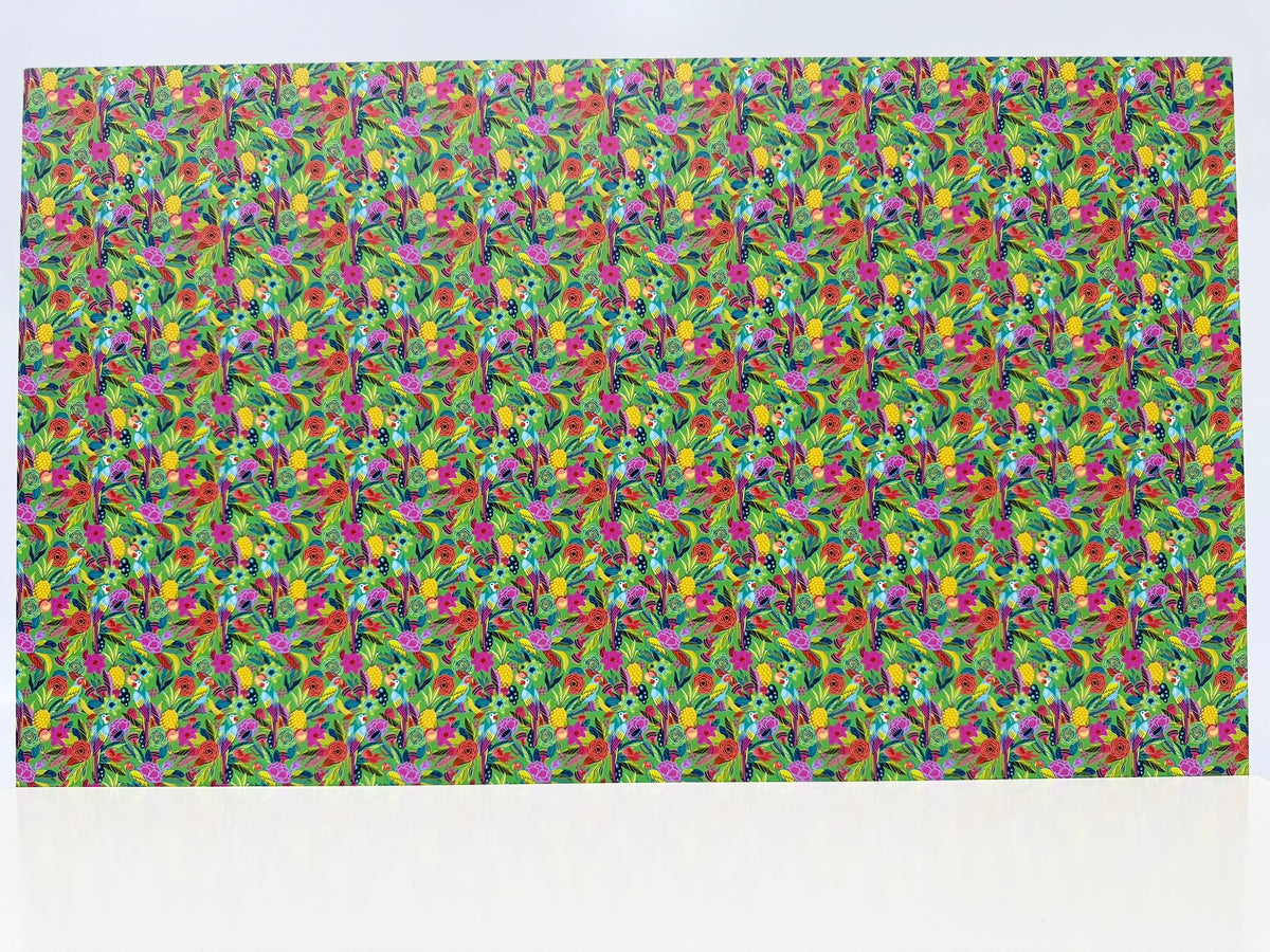 PatternPly® Full Coverage Birds in Paradise on Green MICRO product photo 2