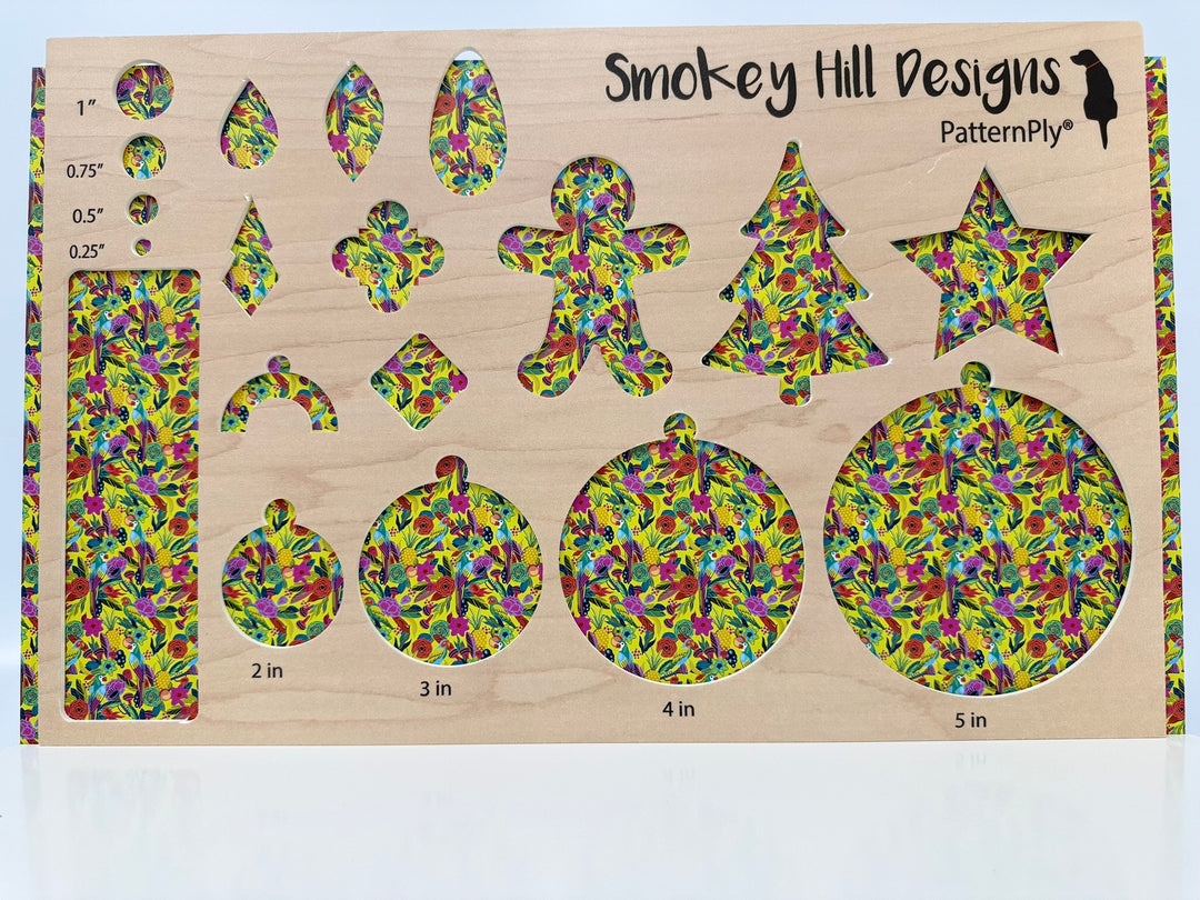 PatternPly® Birds in Paradise on Yellow MICRO