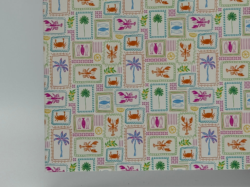 PatternPly® Full Coverage Coastal Stamps sheet showing the pattern
