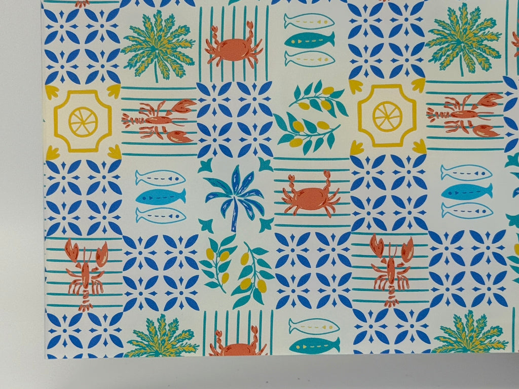PatternPly® Full Coverage Summer Picnic Blanket LARGE sheet showing the pattern