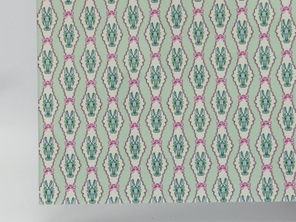 PatternPly® Full Coverage Preppy Lobsters MICRO sheet showing the pattern
