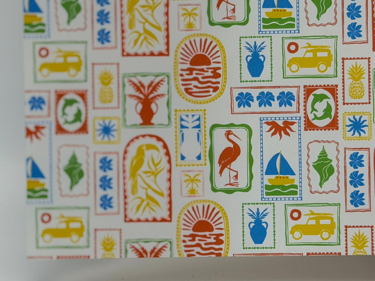 PatternPly® Full Coverage Amalfi Stamps LARGE sheet showing the pattern
