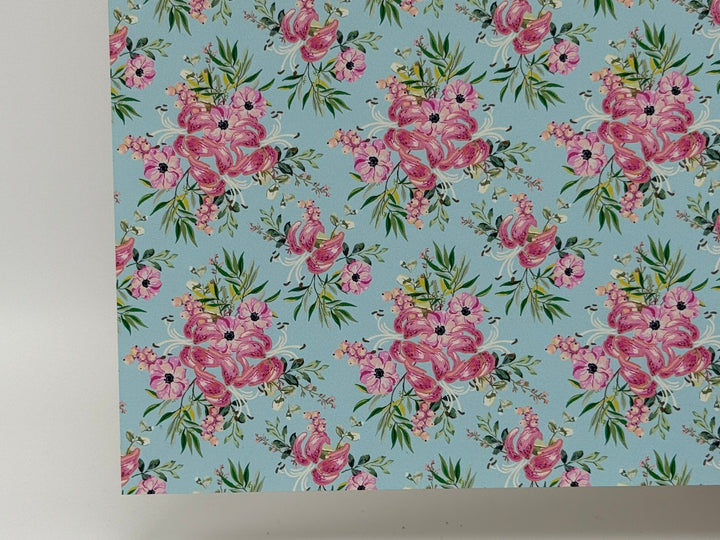 PatternPly® Full Coverage Pink and Aqua Florals LARGE