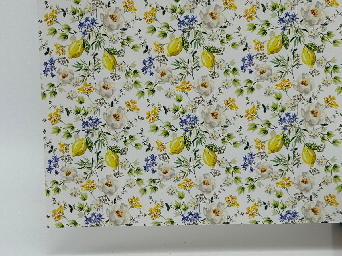 PatternPly® Full Coverage Dainty Lemons MICRO sheet showing the pattern