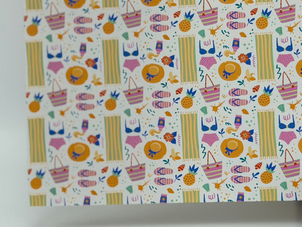 PatternPly® Full Coverage Beach Essentials 1 sheet showing the pattern