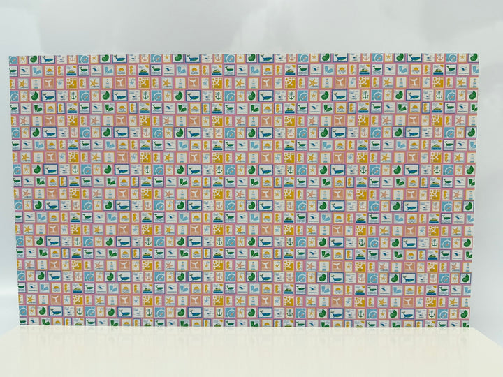 PatternPly® Full Coverage Beach Stamps on Peach