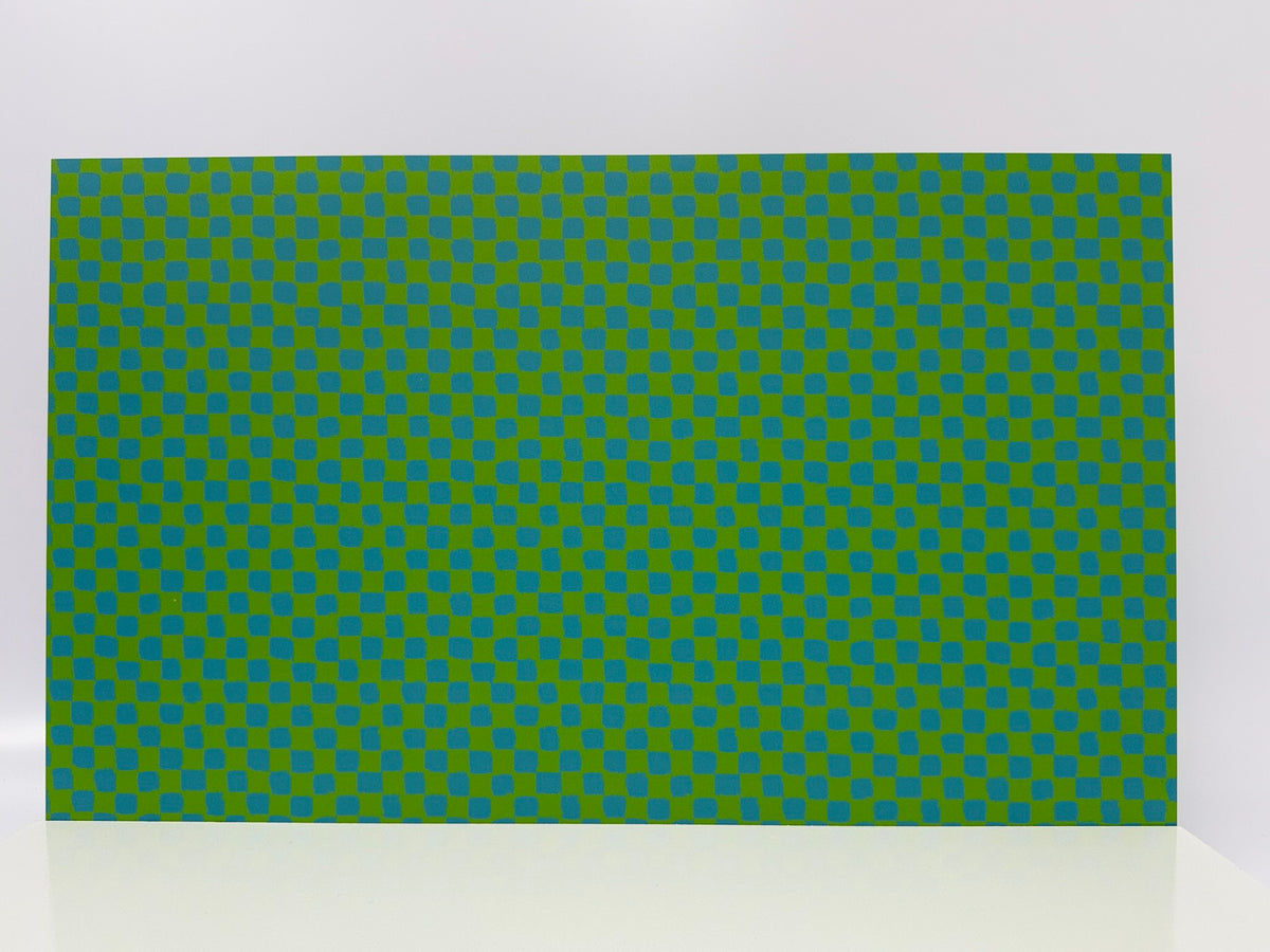 PatternPly® Full Coverage Aqua and Green Neon Checkered product photo 2