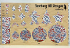 PatternPly® Scattered Patriotic Coquette Bows LARGE product photo 3