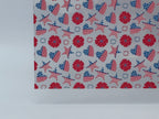 PatternPly® Scattered Patriotic Hearts and Stars LARGE sheet showing the pattern