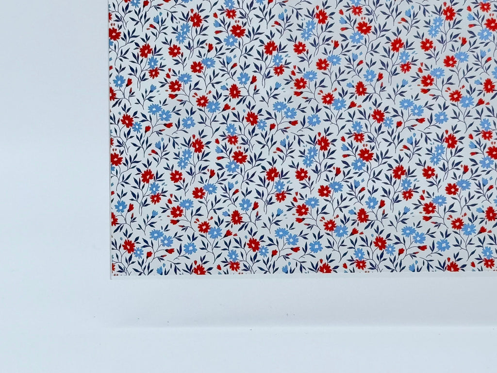 PatternPly® Scattered Patriotic Poppies sheet showing the pattern