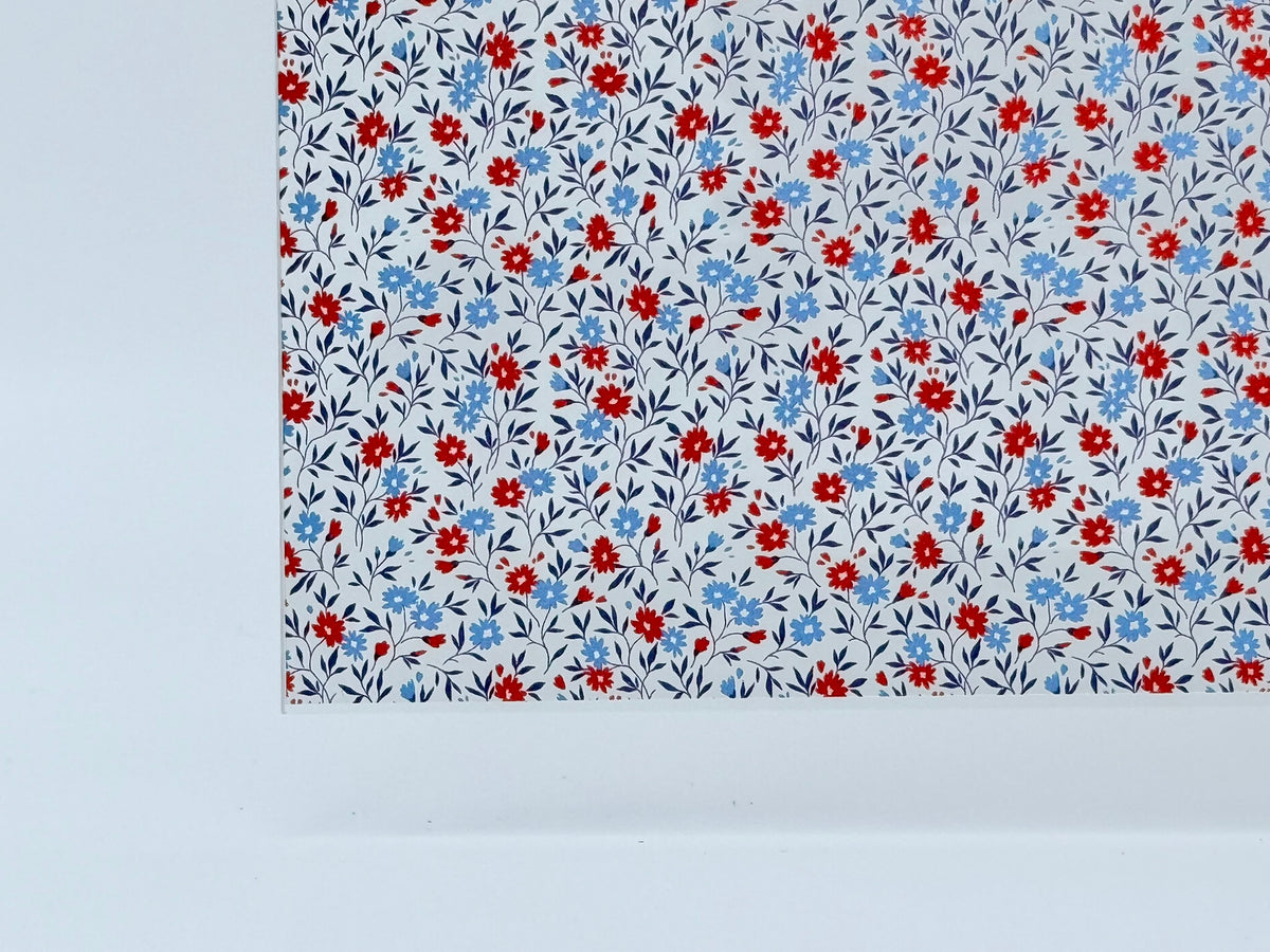 PatternPly® Scattered Patriotic Poppies sheet showing the pattern