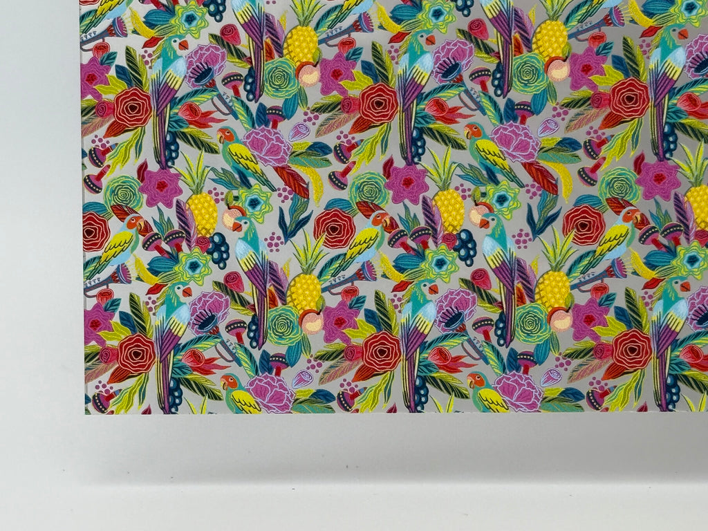 PatternPly® Scattered Birds in Paradise MICRO sheet showing the pattern