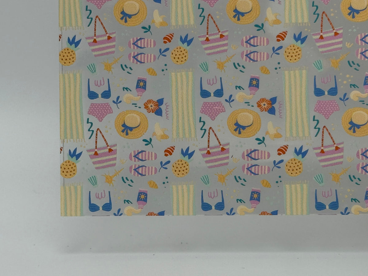 PatternPly® Scattered Beach Essentials 1 sheet showing the pattern