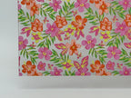 PatternPly® Scattered Hibiscus and Plumeria sheet showing the pattern
