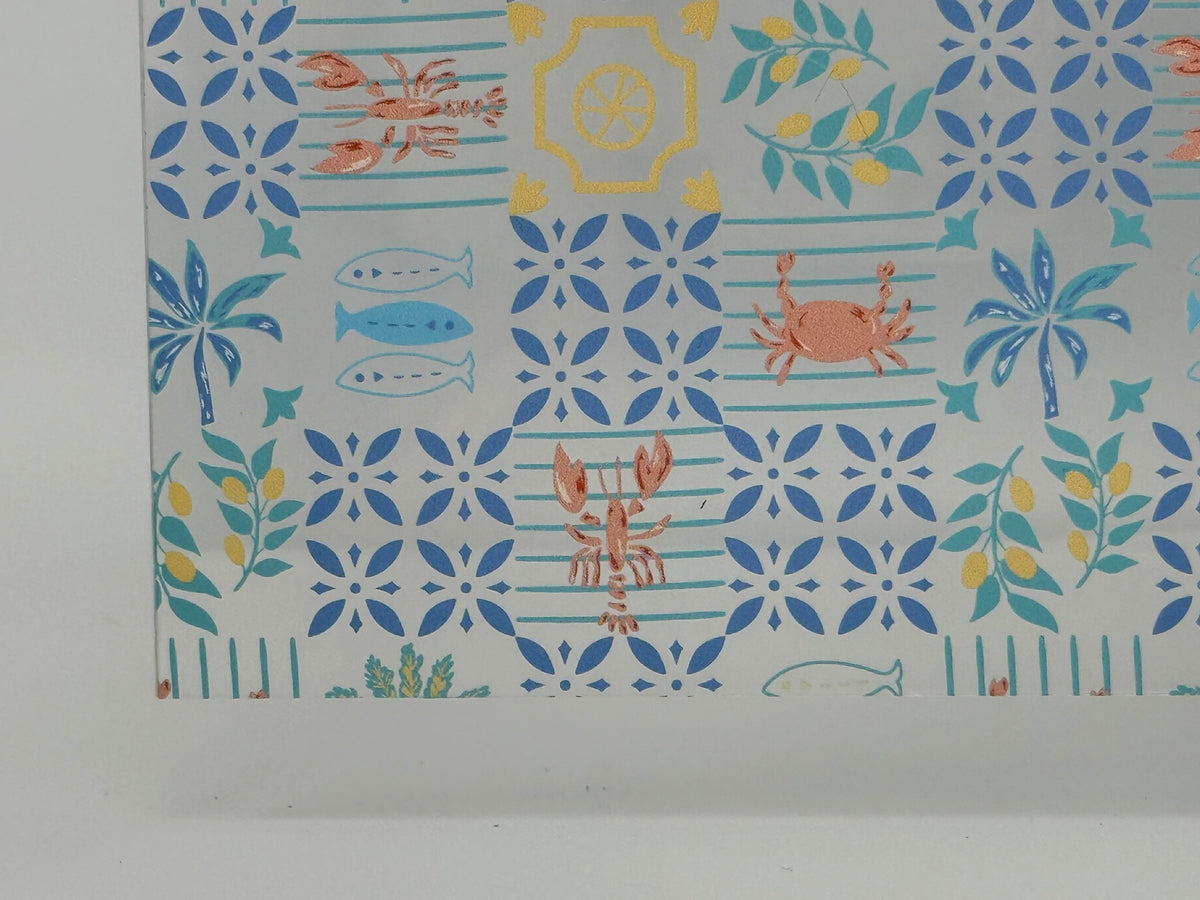 PatternPly® Scattered Summer Picnic Blanket LARGE sheet showing the pattern