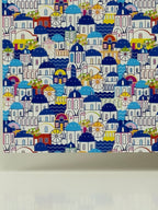 PatternPly® Full Coverage Vacay in Santorini Large sheet showing the pattern