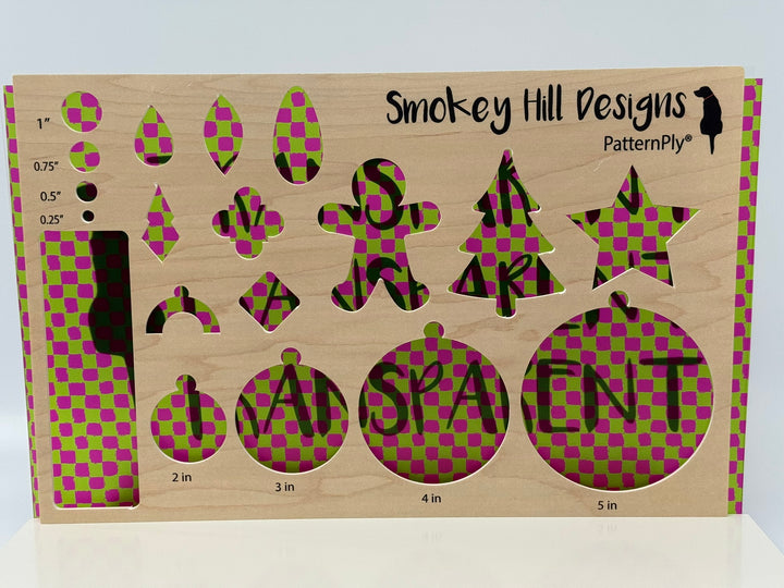 PatternPly® Transparent Pink and Green Neon Checkered