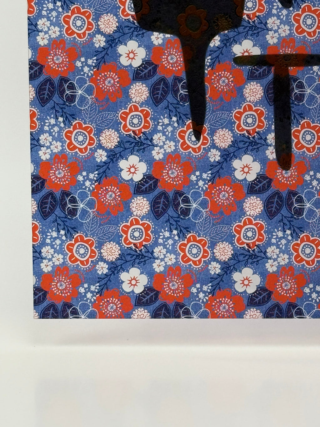 PatternPly® Transparent Patriotic Floral Denim Jacket sheet showing the pattern