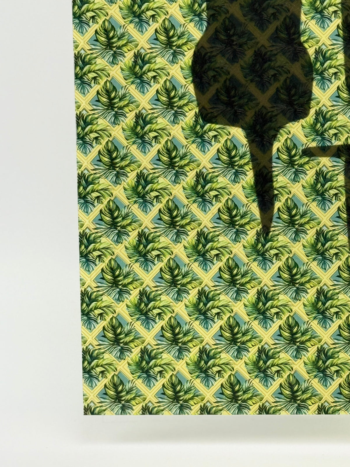 PatternPly® Transparent Geometric Tropical MICRO sheet showing the pattern