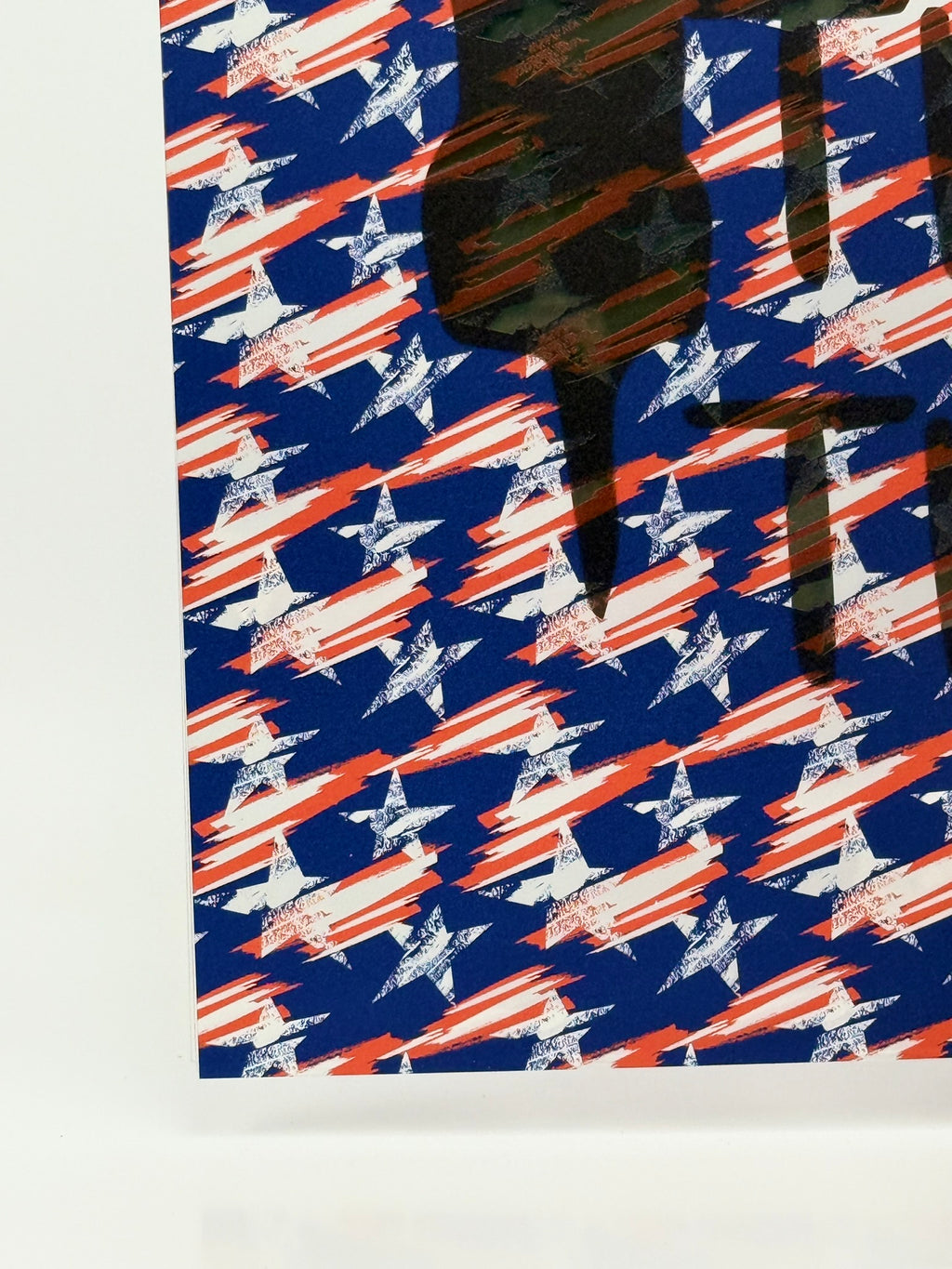 PatternPly® Transparent Grunge American Stars sheet showing the pattern