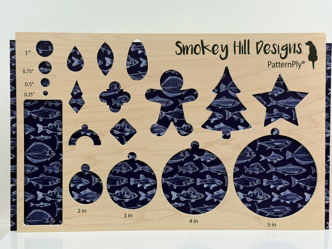 PatternPly® Full Coverage Freshwater Catch on Blue