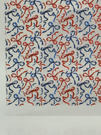 PatternPly® Scattered Patriotic Coquette Bows MICRO sheet showing the pattern