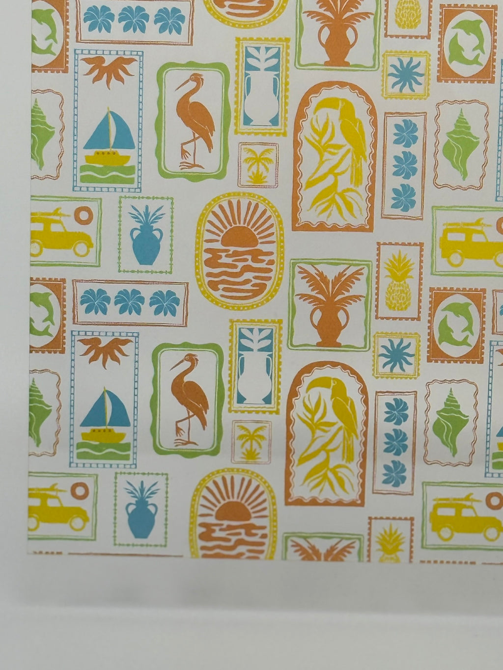 PatternPly® Scattered Amalfi Stamps LARGE sheet showing the pattern
