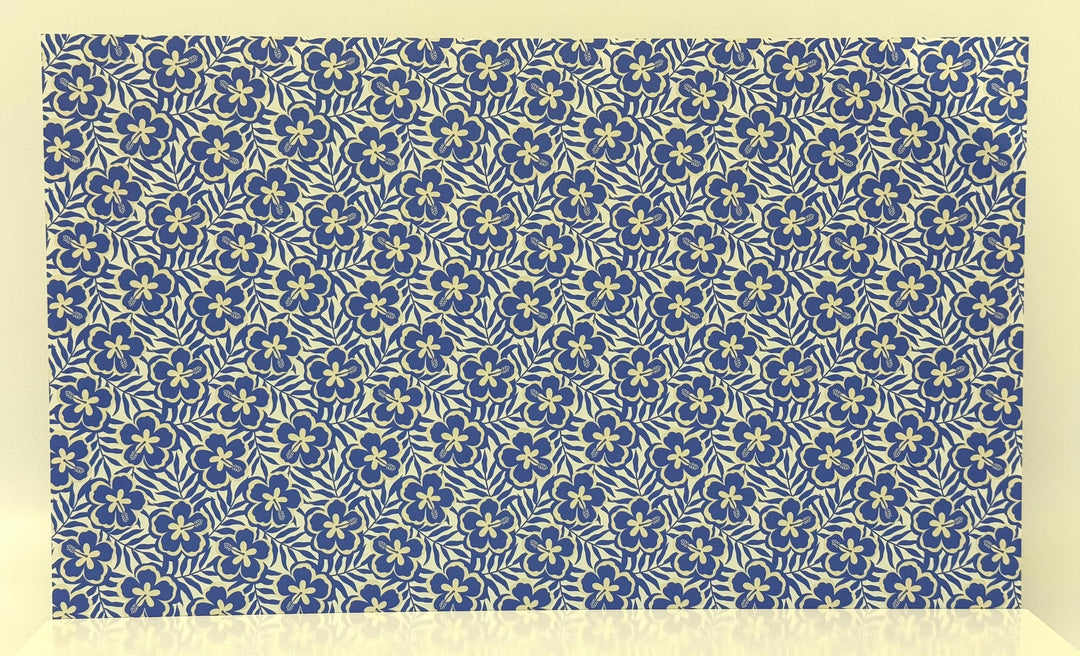 PatternPly® Full Coverage Periwinkle Hibiscus LARGE