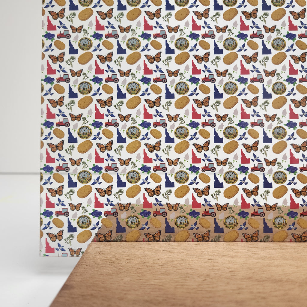 PatternPly® Scattered Idaho Icons sheet showing the pattern