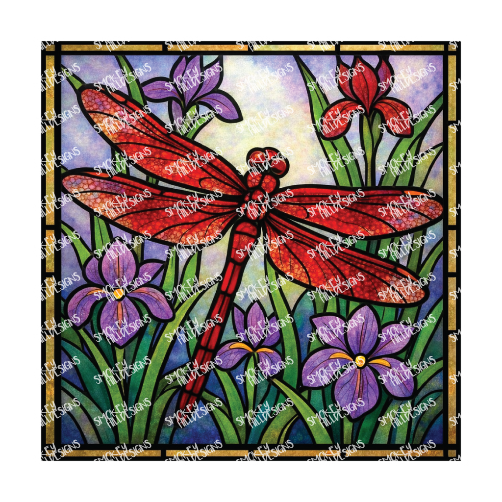 PatternPly® Transparent Insect Series Volume 1 Dragonflies 15 art scene artwork