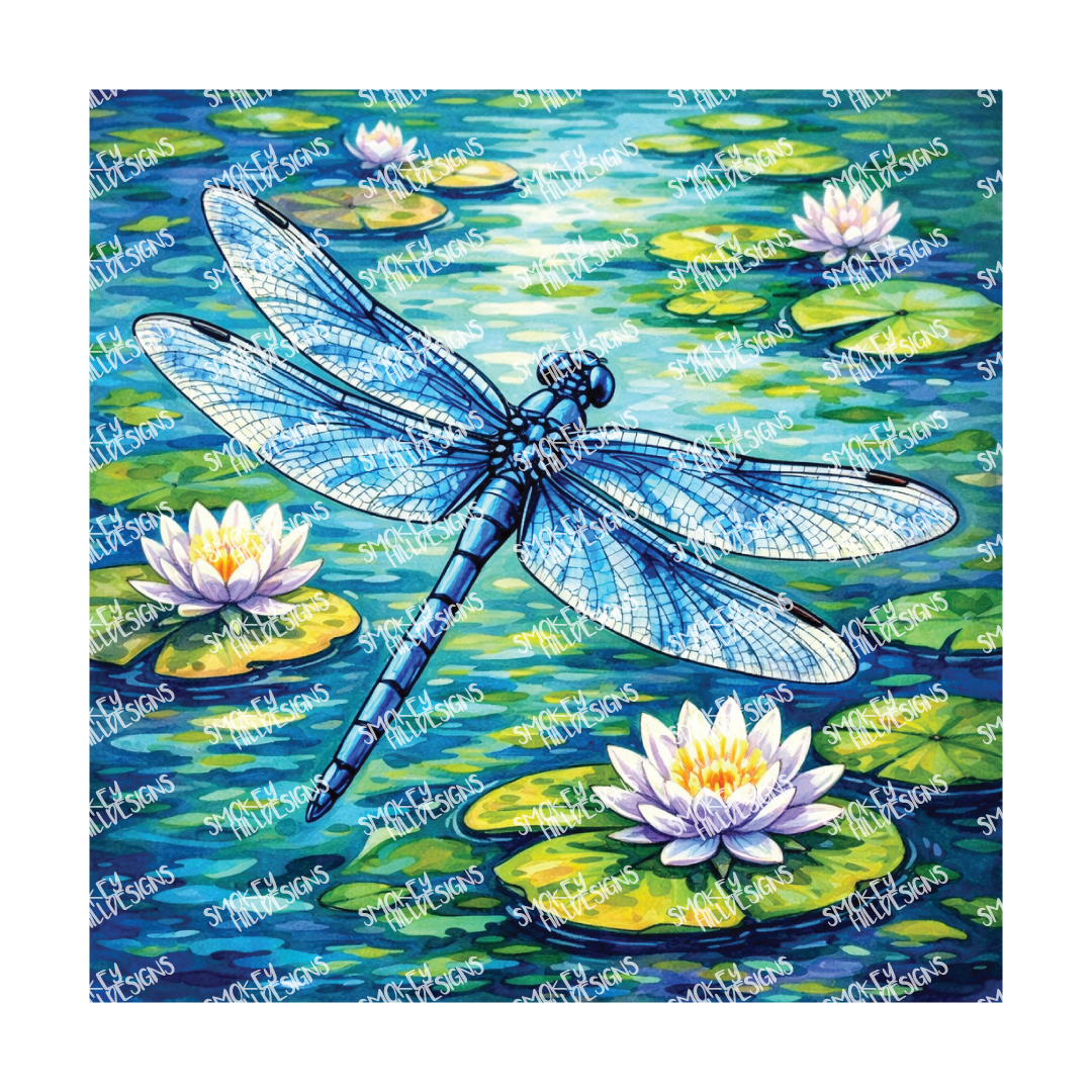 PatternPly® Transparent Insect Series Volume 1 Dragonflies 17 art scene artwork