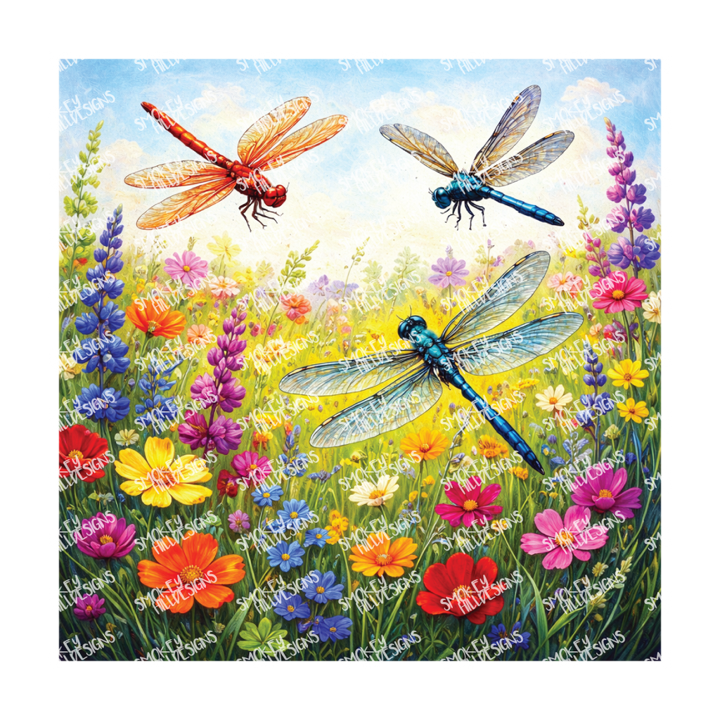 PatternPly® Transparent Insect Series Volume 1 Dragonflies 22 art scene artwork