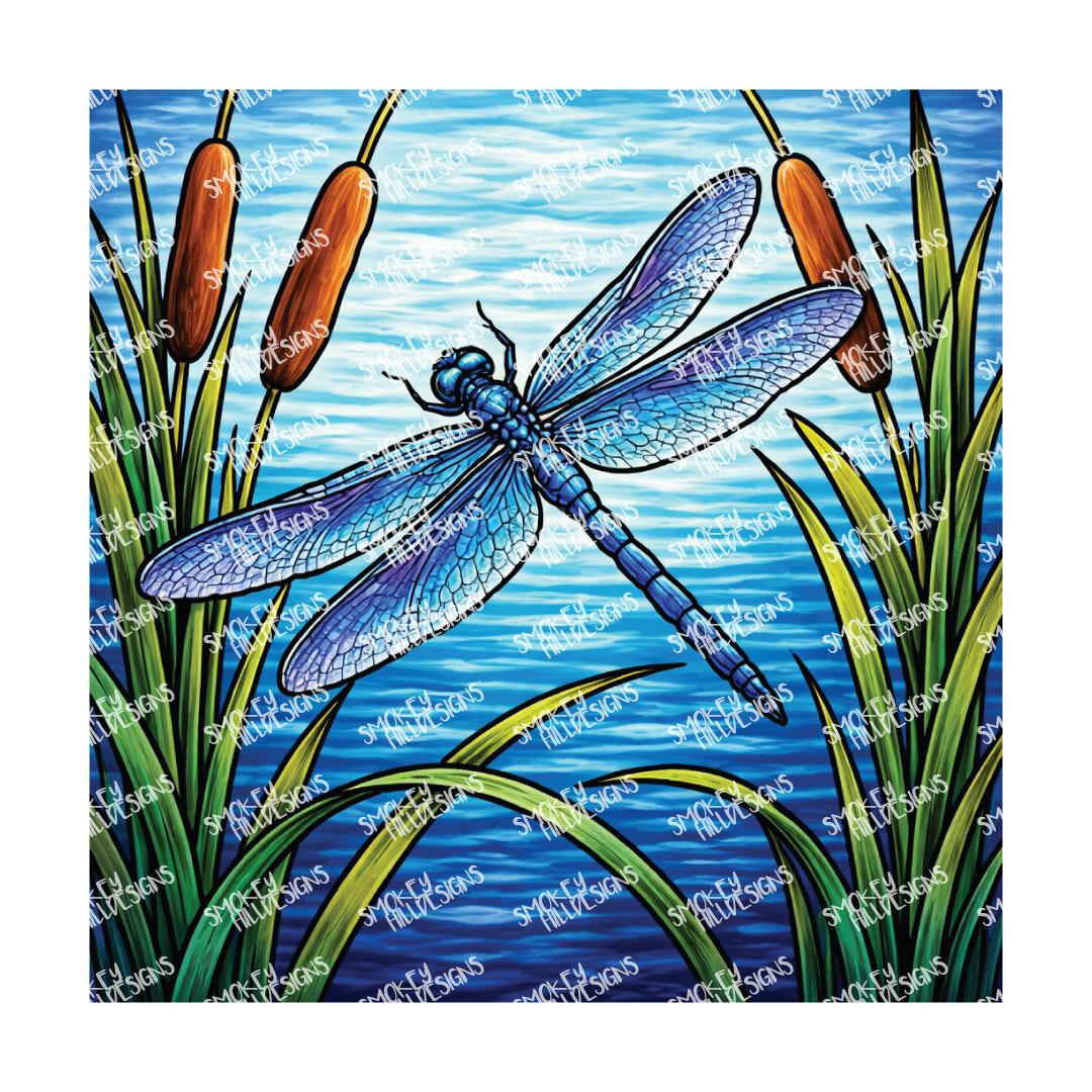 PatternPly® Transparent Insect Series Volume 1 Dragonflies 4 art scene artwork