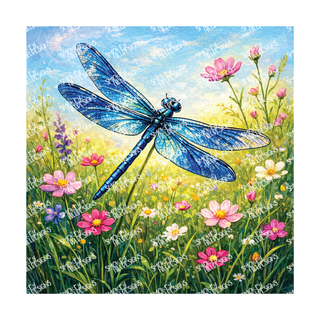 PatternPly® Transparent Insect Series Volume 1 Dragonflies 5 art scene artwork