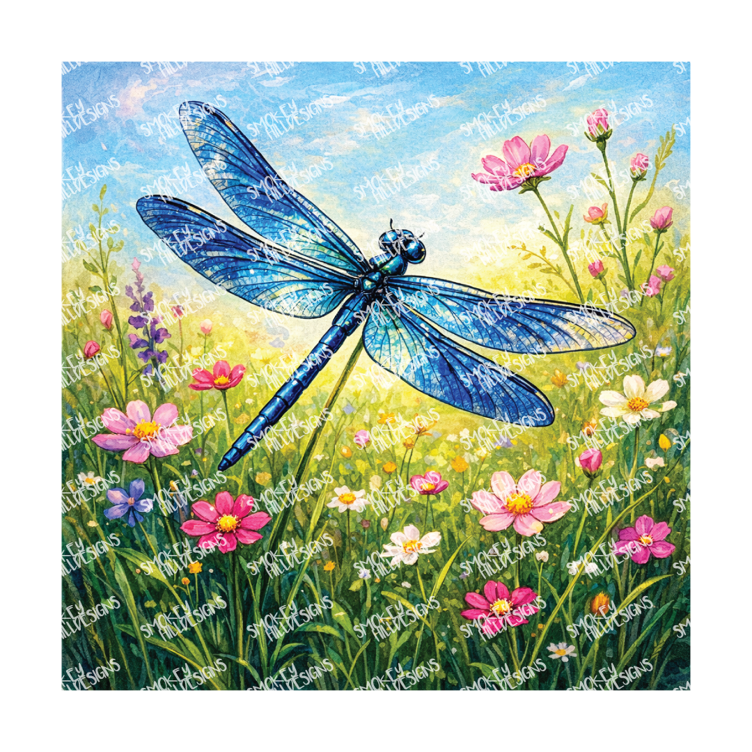 PatternPly® Transparent Insect Series Volume 1 Dragonflies 5 art scene artwork